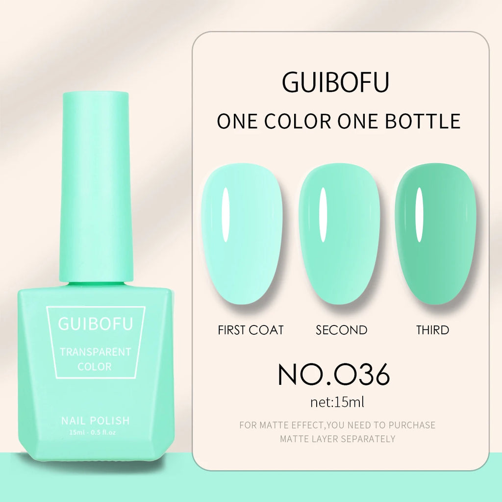 1pc 15ml Milky Jelly Nude Gel Nail Polish Transparent Colors Sheer White Pink Gel Nail Kit For Salon 68 Color