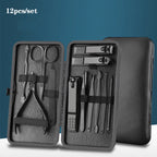 7/10/12/16/18pcs/set Stainless Steel Manicure Set Professional Nail Clipper Kit of Pedicure Tools Ingrown ToeNail Trimmer