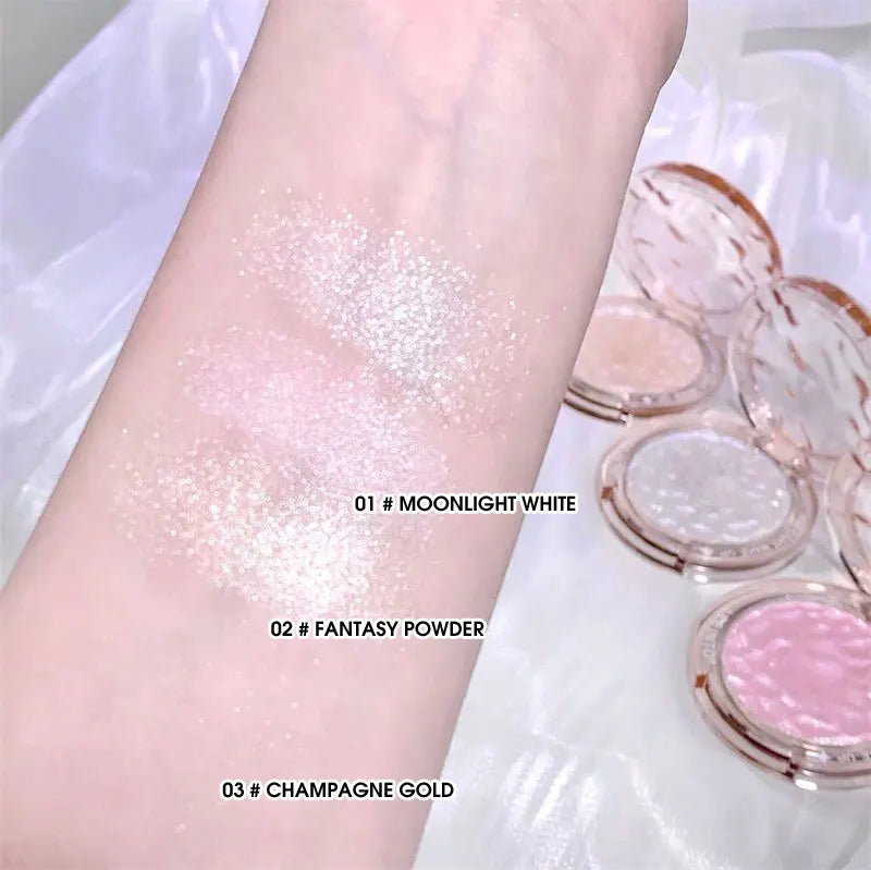 Crystal Bright Light high Gloss Powder Pearl Fine Flash Flash brightening makeup not fly Powder for young girls blush