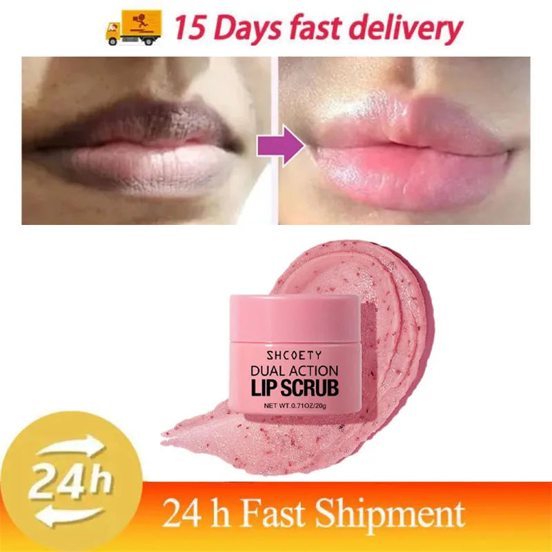 Remove Dark Lip Scrub Fast Lightening Pink Lip Exfoliating Fade Lip Line Dead Skin Moisturizer Korean Care Products Beauty Healt