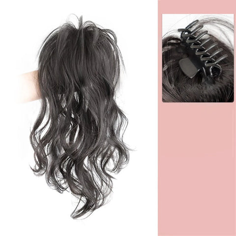 synthetic wig 40cm Princess Girls Fluffy Wavy High Ponytail Clip-on Wig Waterfall Curly Half Tied One-piece Women Hair Extension