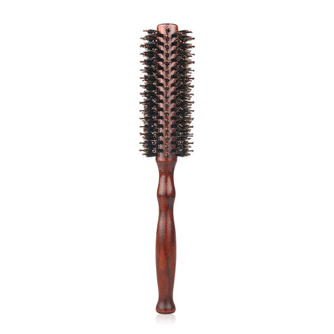 12 Style Wood Handle Round Rolling Brush Straight Twill Hair Comb Boar Bristle Round Barrel Hair Curling Brush Hairdressing Tool