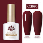 BORN PRETTY 10ml Gel Nail Polish Gel 130 Colors Semi Permanent Solid Nail Gel Varnish Soak Off UV Gel for Base Top Coat