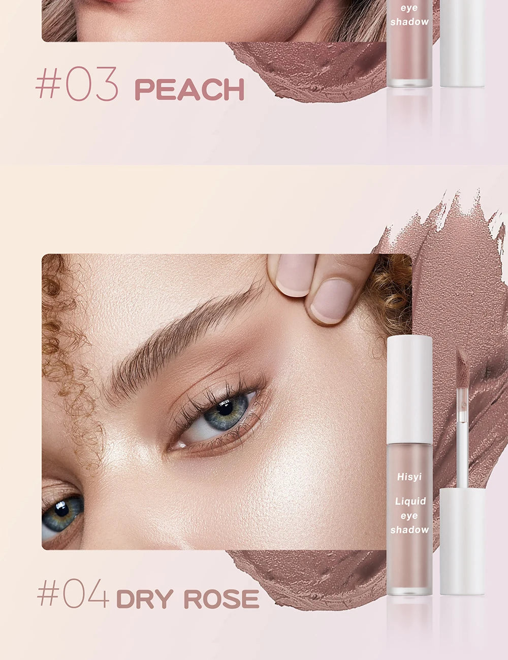 Single-Color Eyeshadow Liquid - Matte, Velvety, Enhances Complexion, Low Saturation, Blendable, Soft Matte Finish, Easy to Apply