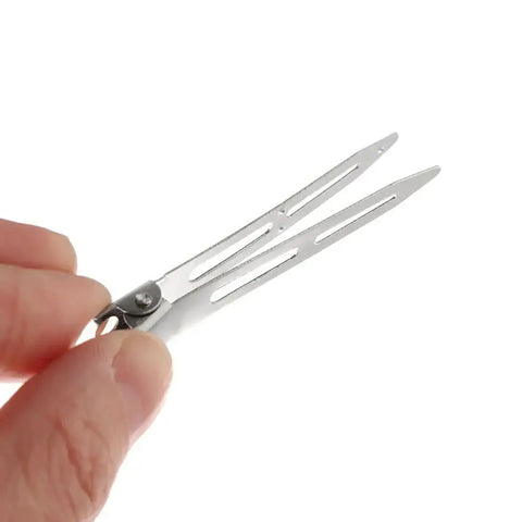 24Pcs New Professional Salon Ladies Curl Clips Metal Silver Seamless Duckbill Clip No Crease Fixed Hair Clip Hairdressing Tools