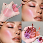 Soft Matte Liquid Blush SHAQINUO Makeup Waterproof Brighten Natural Rouge Peach Pink Violet Jelly Blusher Face Makeup Cosmetics