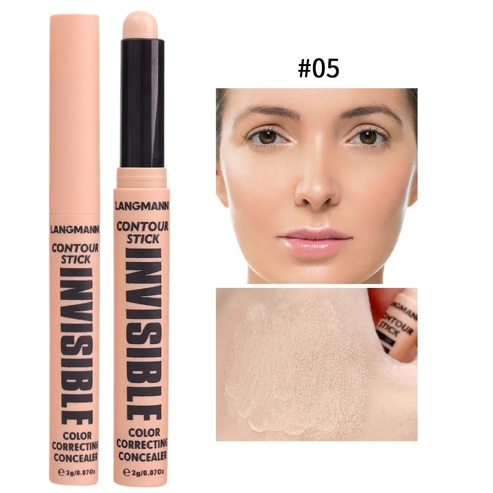 6 Colors Modify Skin Tone Concealer Contour Stick Full Cover Spot Blemish Acne Marks Concealer Waterproof Lasting Face Cosmetics