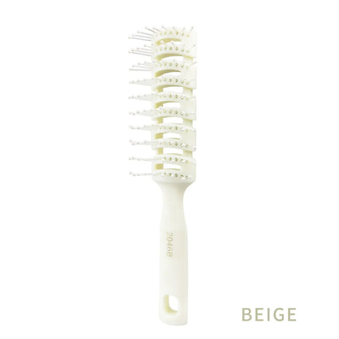 Men Plastic Vent Hair Brush Comb Anti-Static Massage Hair Care Ribs Comb Back Hair Curly Hair Styling Salon Ribs Nine-Row Comb