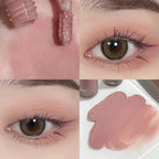 Single-Color Eyeshadow Liquid - Matte, Velvety, Enhances Complexion, Low Saturation, Blendable, Soft Matte Finish, Easy to Apply