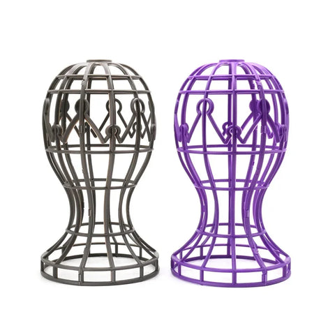 Lantern Shape Plastic Wig Stand Hat Cap Holder Foldable Multi-Purpose Wig Head Stand Storage Rack wig accessories