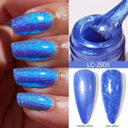 LILYCUTE 5ML Metallic Painting Liner Gel Nail Polish Super Bright Gold Silver Mirror Drawing Gel Semi Permanent Line French Nail