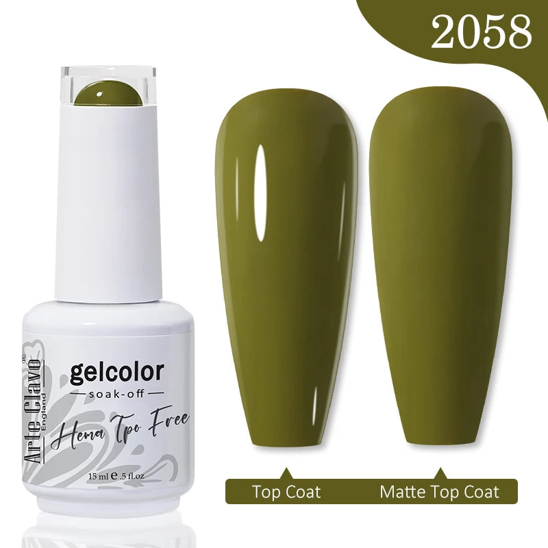 Arte Clavo Hema Free TPO Free Nail Gel Polish Nail Supplies Vernis Semi Permanent Nail Art Manicure Soak Off UV Gel Nail Varnish