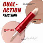GlideHide Blurring Concealer Creamy texture Conceals dark circles wrinkles Dual formula liquid tip balm stick Long-lastin