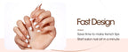 GELLEN Press on Nails for Women 150PCS Almond Shaped False Nails Medium Length Soft Gel Tips Natural Looking Nail Art