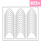 1PCS White French Manicure Strip Nails Sticker Stencil Guide French Nail Art Decals Form Fringe DIY Line Tips Decoration Tools