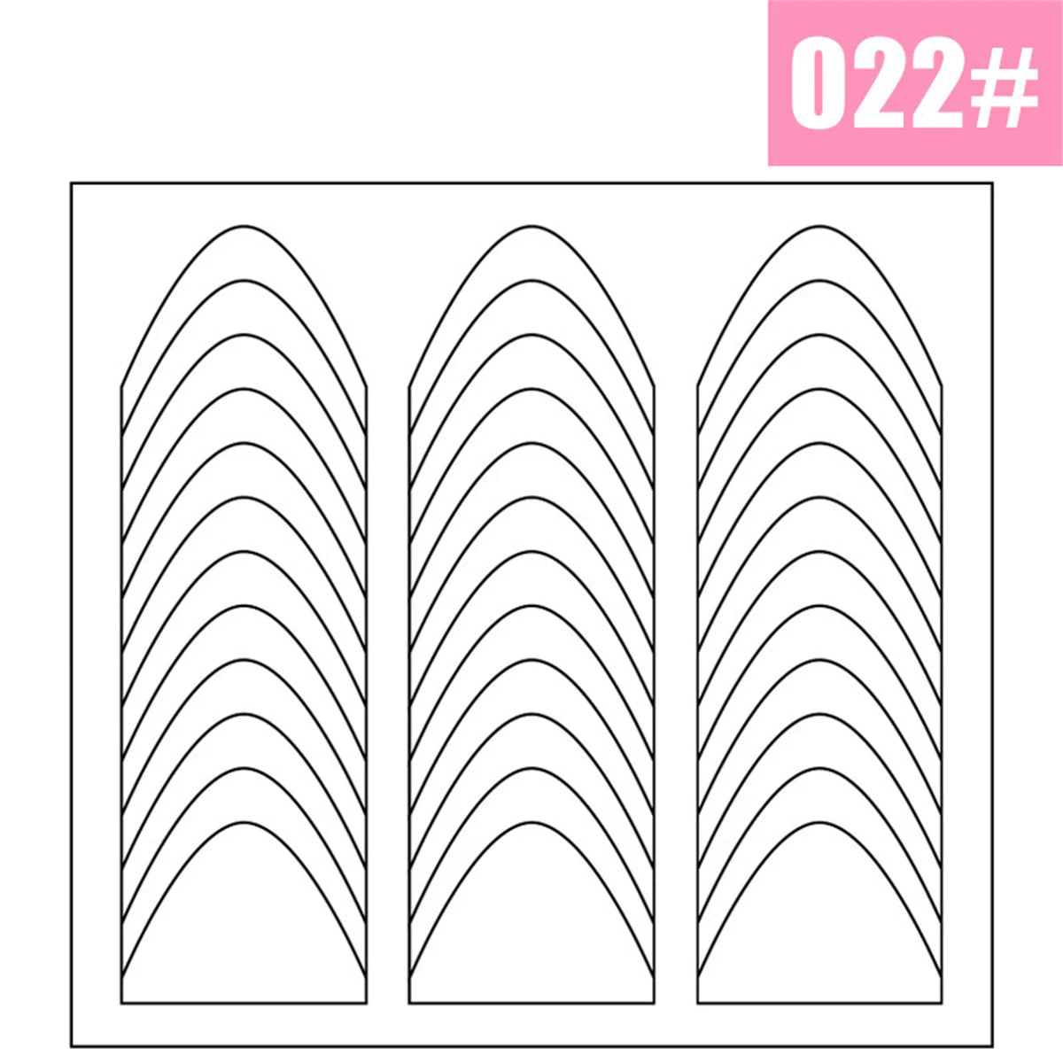 1PCS White French Manicure Strip Nails Sticker Stencil Guide French Nail Art Decals Form Fringe DIY Line Tips Decoration Tools