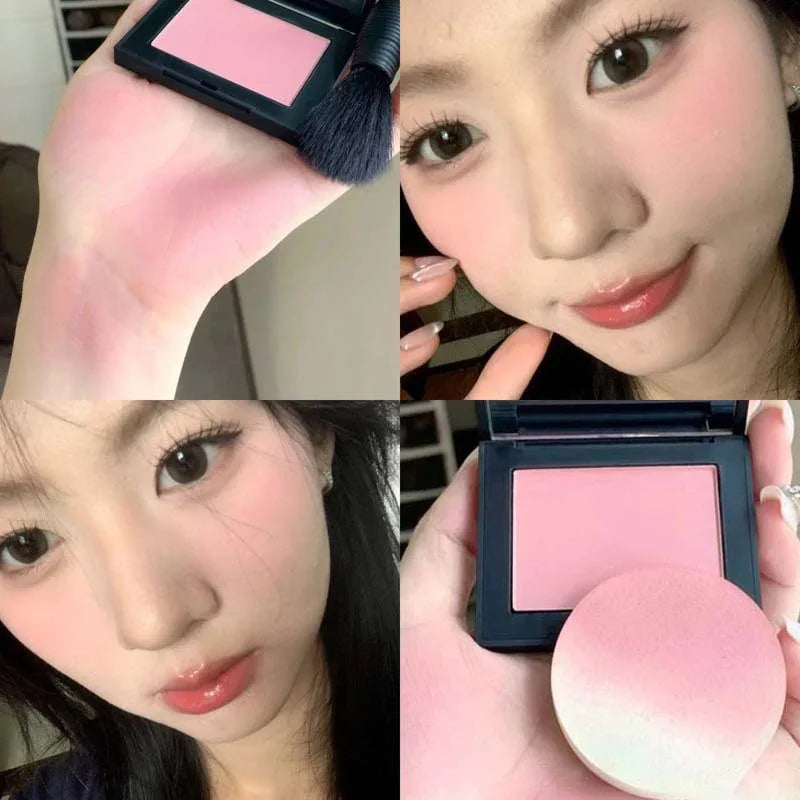 Professional Makeup Powder Blush Nude Pink Blusher Makeup Blush Palette Cheek Color Cosmetics Palette Powder Pink Cream Face