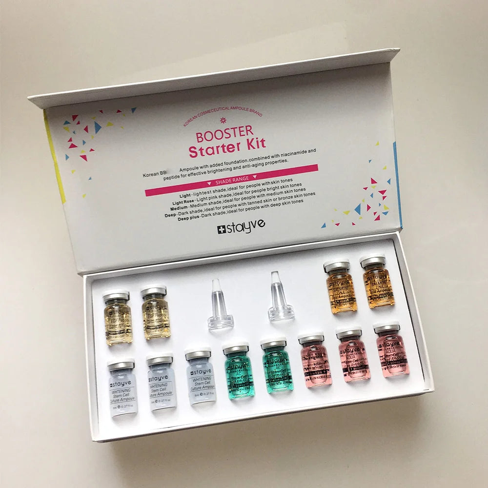 Korea Stayve 8ml BB Cream Glow Ampoule Kit Hyaluronic Moisturizing Foundation Cream For Men and Women Beauty Skin Care