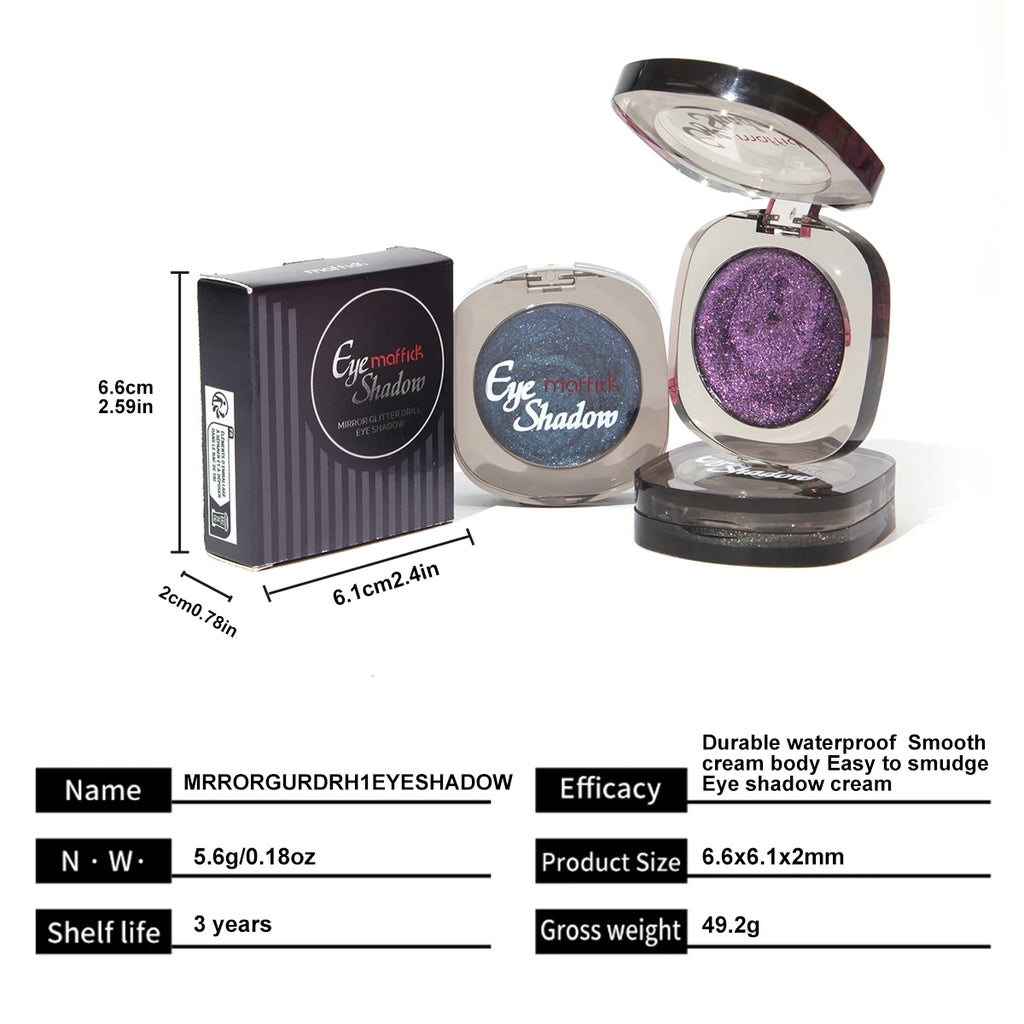 Single Color Eyeshadow Natural Big Eyes Colorful Shiny Highlight Waterproof Women Makeup Beauty Tools