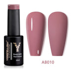 YOKEFELLOW 10ml Jelly Nude Gel Nail Polish High Quality Translucent Pink Nail Gel Varnish Soak Off UV Gel Polish Long Lasting