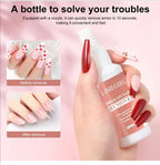 LIMEGIRL 60ml Nail Remover Gel Remover Nail Liquid Easy Soften Remove Fake Nails Solid Adhesive Press-On Nail Gel Remover Tool
