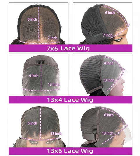 30 36 46 Inch Burmese Curly 13x6 Hd Lace Front  Human Hair Hair Wig 200 Density 13x4 7x6 Lace Full Frontal Hair Wigs For Women