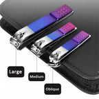 6-18pcs Set Professional Stainless Steel Manicure & Pedicure Kit Precision Nail Care with Travel Case with Nail Clipper Scissor