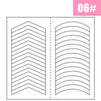 1PCS White French Manicure Strip Nails Sticker Stencil Guide French Nail Art Decals Form Fringe DIY Line Tips Decoration Tools