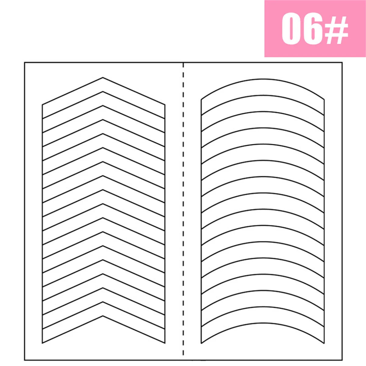 1PCS White French Manicure Strip Nails Sticker Stencil Guide French Nail Art Decals Form Fringe DIY Line Tips Decoration Tools