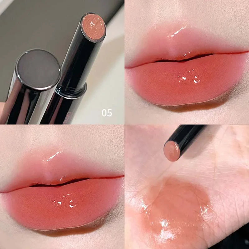 Mirror Jelly Lipstick Lasting Moisturising 6 Colors Water-light Lip Gloss Waterproof Pink Lip Tint Korean Makeup Women Cosmetics