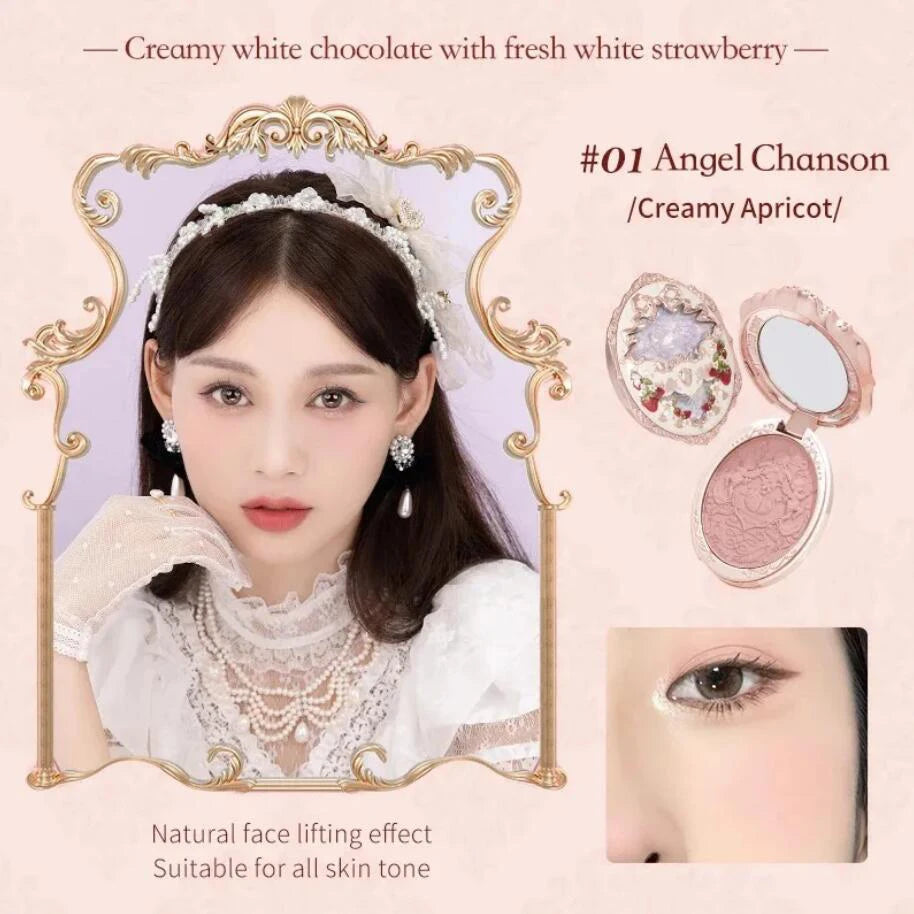 Flower Knows All In One Makeup Set Gift Box Garden Cushion Cream Foundation Matte Blush Long Lasting Velvet Lip Cream With Bag