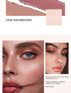 Single-Color Eyeshadow Liquid - Matte, Velvety, Enhances Complexion, Low Saturation, Blendable, Soft Matte Finish, Easy to Apply