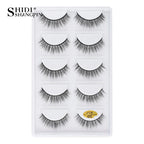 3/5 Pairs Hot Sale Natural Long 3D Mink Lashes Soft Short Faux Cils Handmade Fake Lashes Makeup Tool Eyelash Extension Maquiagem