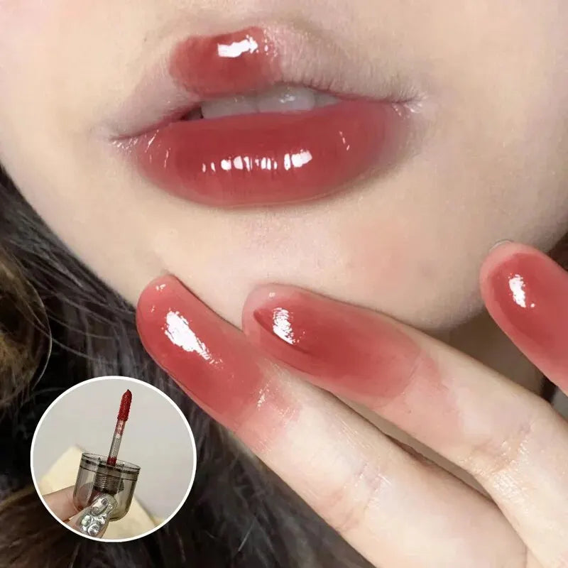HERORANGEHR564 Enveloping Ice Night Mirror Lip Glaze Moisturizing and Moisturizing Lip Film Forming Quickly