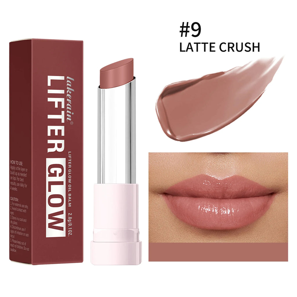 Lip Balm Lifter Glaze Oil Balm with Hyaluronic Acid and Hydrating Oil Blend with 24HRs of Smooth Moisturizing Shine Pink Makeup