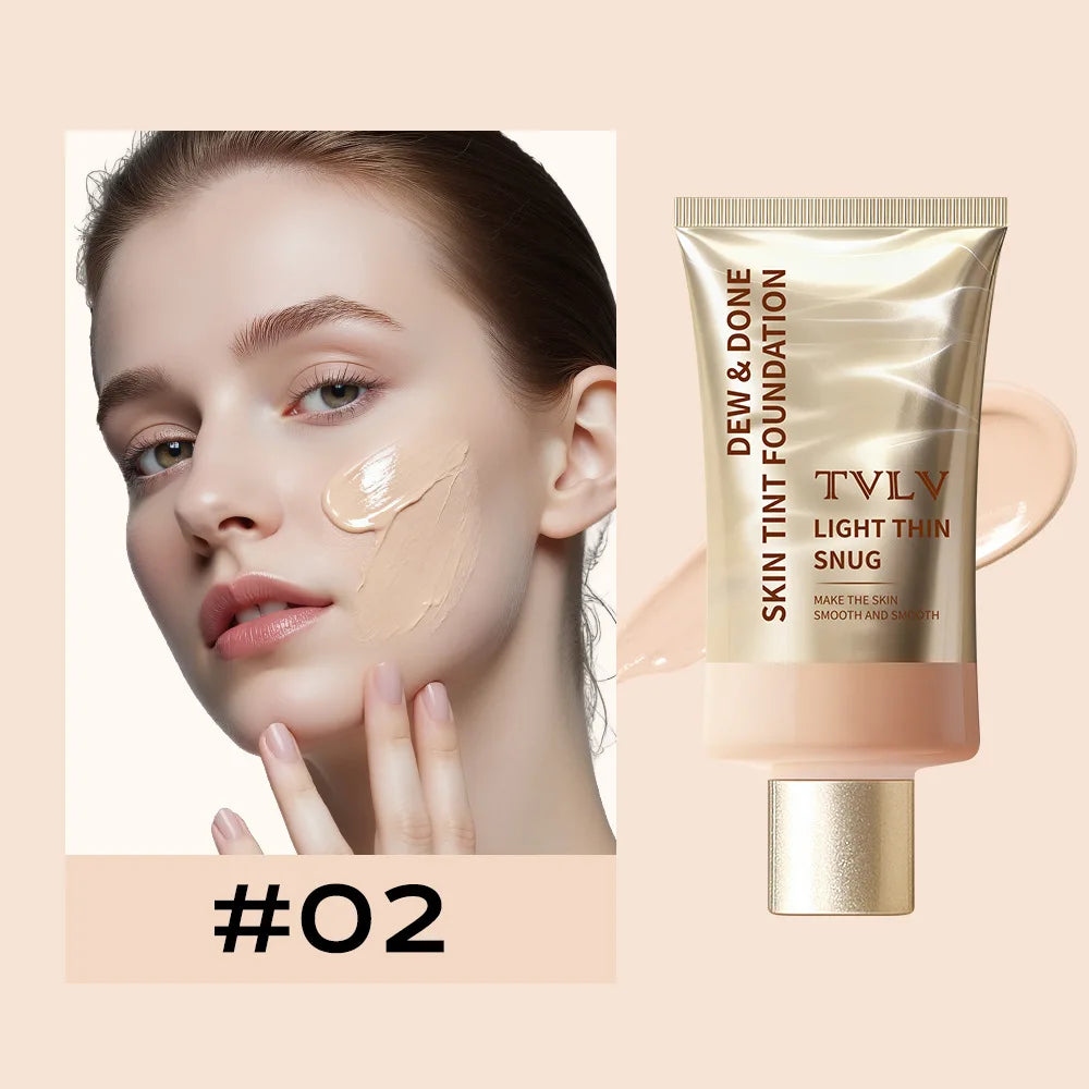 No-Makeup Cream, Tinted Moisturizer, Natural Long-Lasting Moisturizing and Brightening Concealer, Brightening Fake-No-Makeup Liquid Foundation