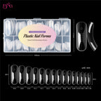 BNG Nail Dual Forms for Poly Extension Gel Nail Forms for Builder Gel Reusable 15 Sizes Acrylic Nail Molds Sets for Manicure