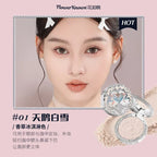 Flower Knows All series Swan Ballet Velvet Embossed Blush Matte Makeup Pressed Blusher Powder Pallet Women Gift Set
