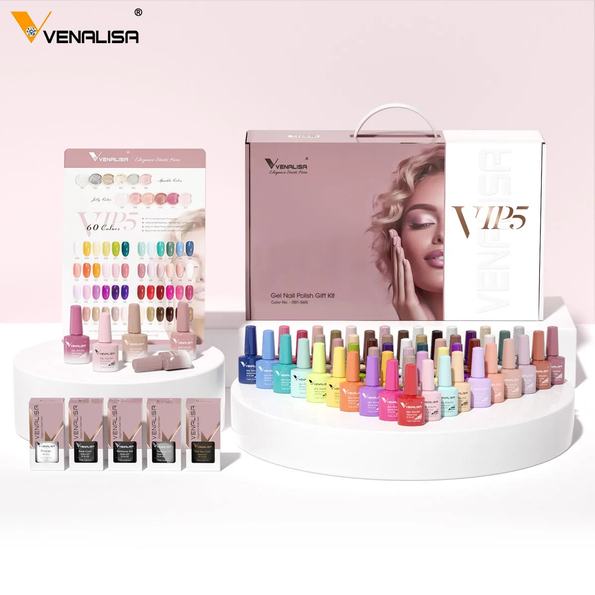 Venalisa VIP5 Nail Gel Polish HEMA/TPO FREE Full Coverage Beautiful Semi Permanent Soak Off UV LED Gel Nail Polish Gel Lacquer