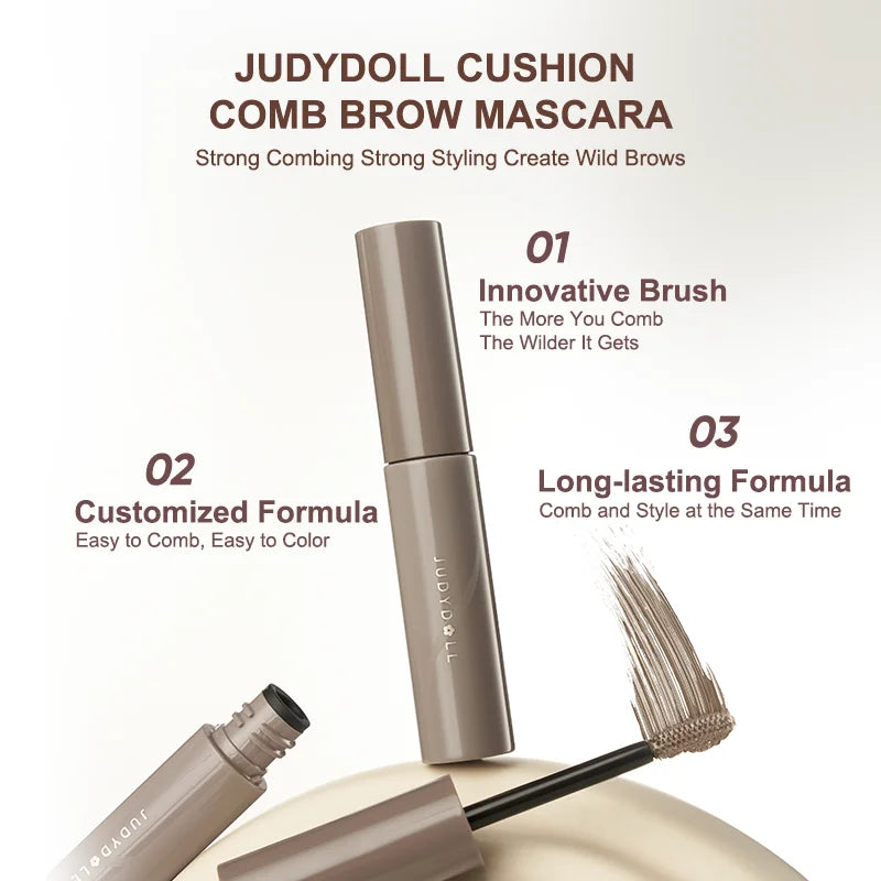 Judydoll 3D Tinted Brow Gel – Waterproof, Long-Lasting Color, Defined & Fluffy Brows