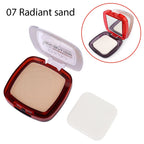 9 Colors Waterproof Matte Powder Face Pressed Foundation Natural Oil-control Brighten Concealer Blush Powder Cake Cosmetics