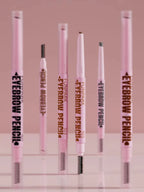 2 in1 Eyebrow pencil professional Cosmetics makeup for women 5 Colors Waterproof Eyebrow Tattoo brush Long Lasting eyebrow pen