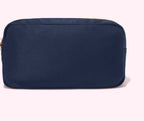 Letter Patch Custom Travel Cosmetic Bag Personalized Nylon Pouch Toiletry Bag Chenille Patch Makeup Toiletries Girl Cosmetic Bag