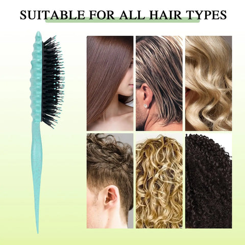 GOIPLE 200g Black Castor Oil Curling Cream With Curl Defining Brush For Moisturize Perfection Wavy Moisturize Anti-Frizz Hair