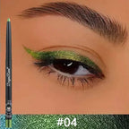 Chameleon Eyeliner Gel Pen Waterproof Shiny Chrome Eye Shadow Liner Pencil Glitter Pearl Green Gold Lying Silkworm Eyes Makeup