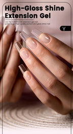 YOKEFELLOW 15g Jelly Extension Gel Nail Polish Nude Pink Clear Building Construct Extend Gel Soak Off UV LED Acrylic Gel Varnish