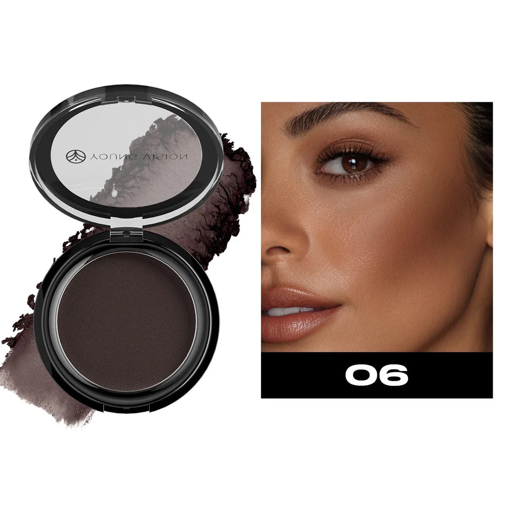Waterproof Contouring Powder Palette Matte Finishing Bronzer Hairline Modify Nose Shadow Buildable Coverage for All Skin Tones