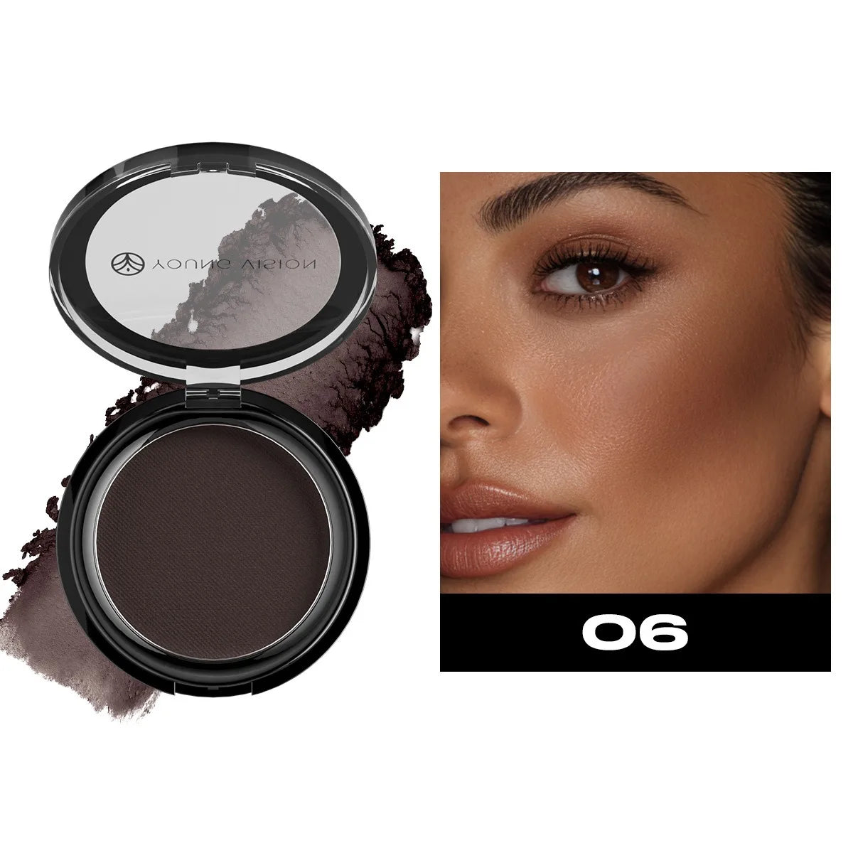 Waterproof Contouring Powder Palette Matte Finishing Bronzer Hairline Modify Nose Shadow Buildable Coverage for All Skin Tones