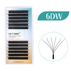 Gemerry YY Shaped Eyelash 3D 4D 5D 6D 8D Premade Fans Eyelash Extension W Shape Brazilian Volume Bloom Lashes Salons Makeup
