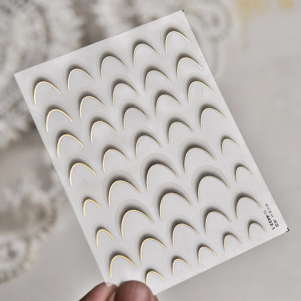 1PCS White French Manicure Strip Nails Sticker Stencil Guide French Nail Art Decals Form Fringe DIY Line Tips Decoration Tools